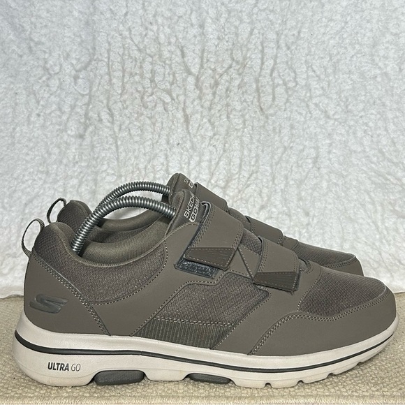 Skechers Mens Tan/Khaki Go Walk 5 Wistful Comfortable Walking Shoes SZ US 9XWide - Picture 1 of 12
